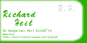 richard heil business card